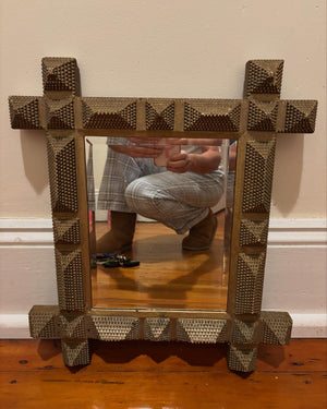 Brocante Gramon - Vintage Tramp Art Mirror