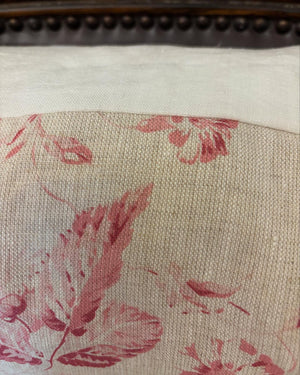Brocante Gramon - English Linen Floral Cushions - Red