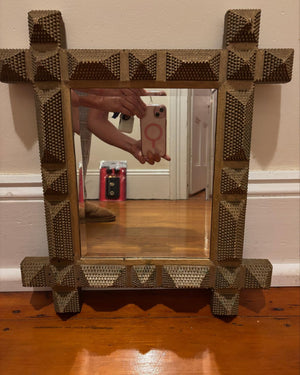 Brocante Gramon - Vintage Tramp Art Mirror
