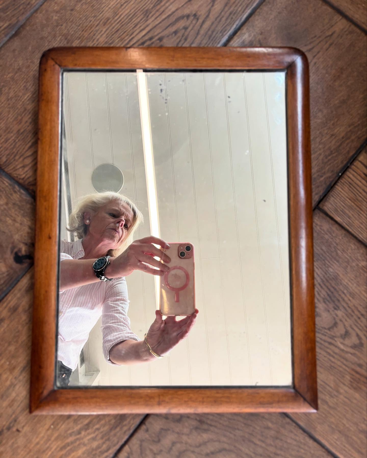 Brocante Gramon - 19th century English Mahogany mirror
