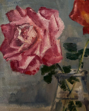 Brocante Gramon - Vintage French Rose Painting