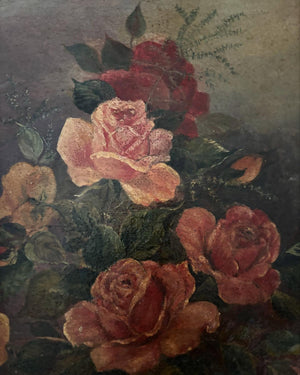 Brocante Gramon - Vintage French Mixed Rose Painting