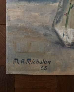 Brocante Gramon - Vintage French Rose Painting