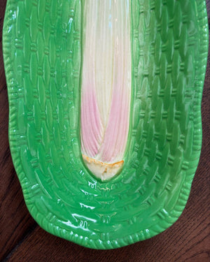 Brocante Gramon - Vintage Celery Beswick Cabbage-ware Serving Plate