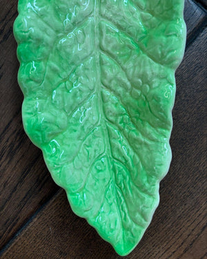 Brocante Gramon - Vintage Cabbage leaf Beswick Cabbage-ware Serving Plate
