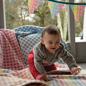 Brocante Gramon - Spotted Welsh Throw - Pink