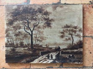 Brocante Gramon - Vintage French Rural Scene Painting