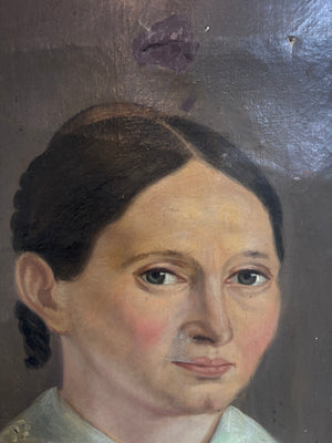 Brocante Gramon - Antique French Oil Portrait