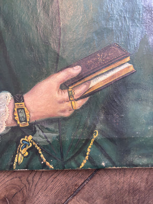 Brocante Gramon - Antique French Oil Portrait