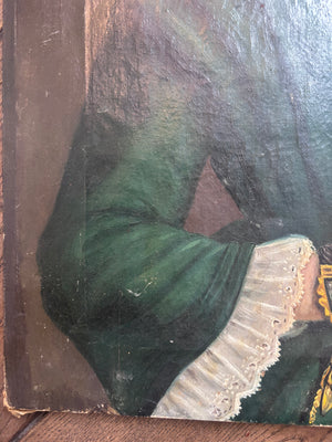 Brocante Gramon - Antique French Oil Portrait