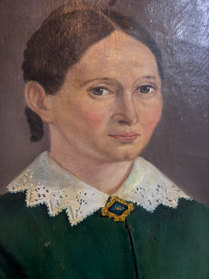 Brocante Gramon - Antique French Oil Portrait