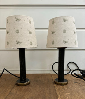 Brocante Gramon - English Linen Mini Bee Lamps - Sage Green