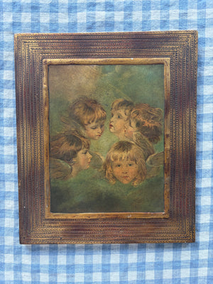 Brocante Gramon - Vintage Angelic Figure Painting