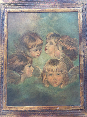 Brocante Gramon - Vintage Angelic Figure Painting