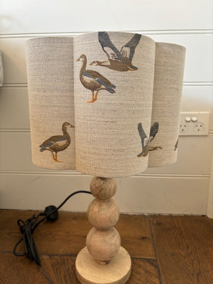 Brocante Gramon - English Linen Scalloped Lampshades - Flying Geese