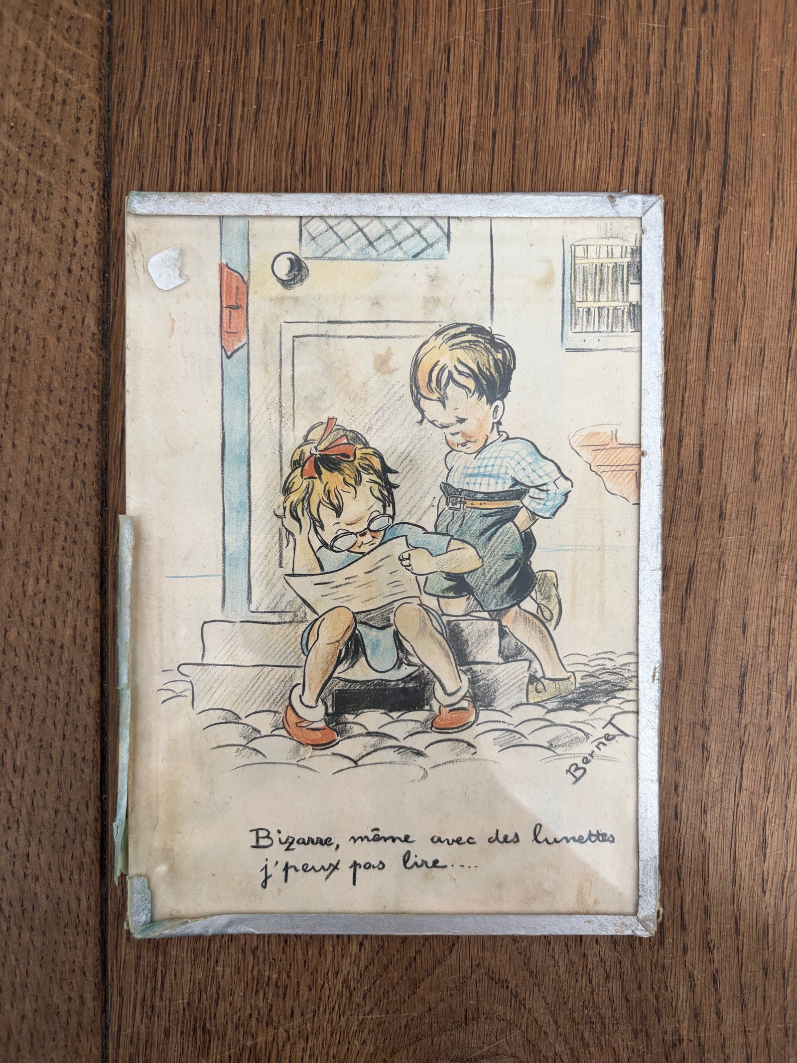 Vintage French Humorous Illustration – In the Style of Germaine Bouret