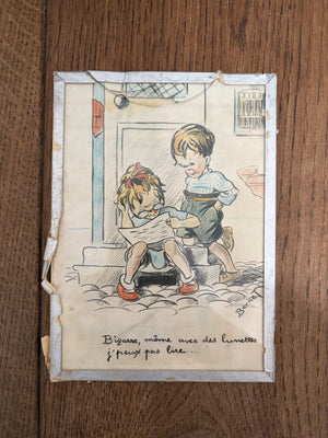 Brocante Gramon - Vintage French Humorous Illustration – In the Style of Germaine Bouret