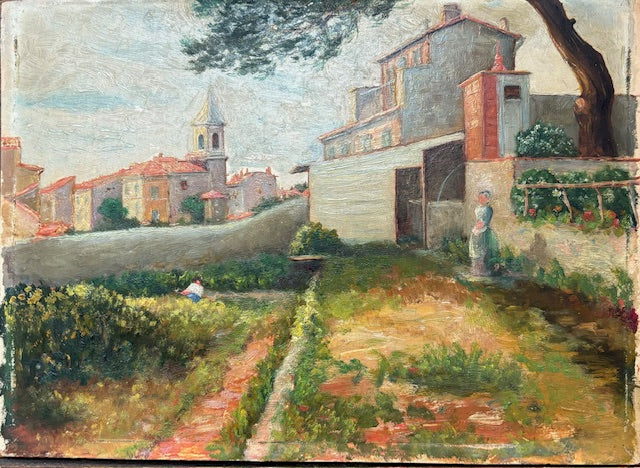 Brocante Gramon - Vintage French Village Painting