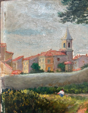 Brocante Gramon - Vintage French Village Painting