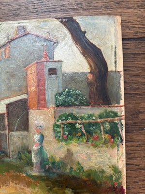 Brocante Gramon - Vintage French Village Painting