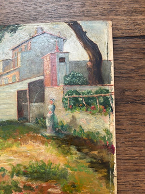 Brocante Gramon - Vintage French Village Painting