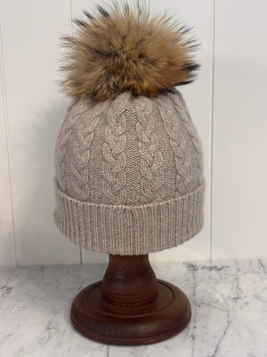 Brocante Gramon - SCA 3-ply Beanies | Moondust Cable Knit