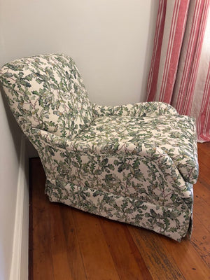 Brocante Gramon - Oak leaf English linen country house chair