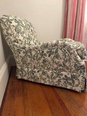 Brocante Gramon - Oak leaf English linen country house chair