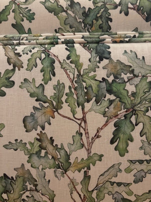 Brocante Gramon - Oak leaf English linen country house chair