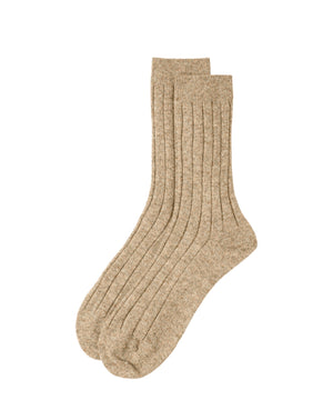 Brocante Gramon - Cashmere Mens Ribbed Socks