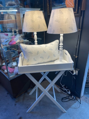 Brocante Gramon - English Linen Butterfly lampshade