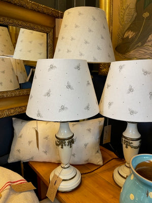 Brocante Gramon - English Linen Bee lampshades