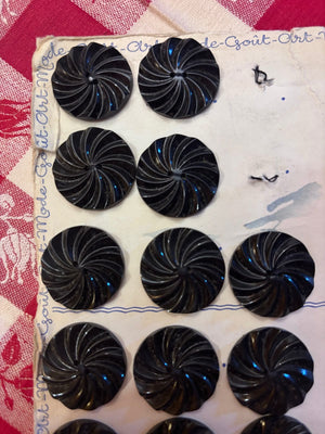 Brocante Gramon - Vintage French Buttons (Black)