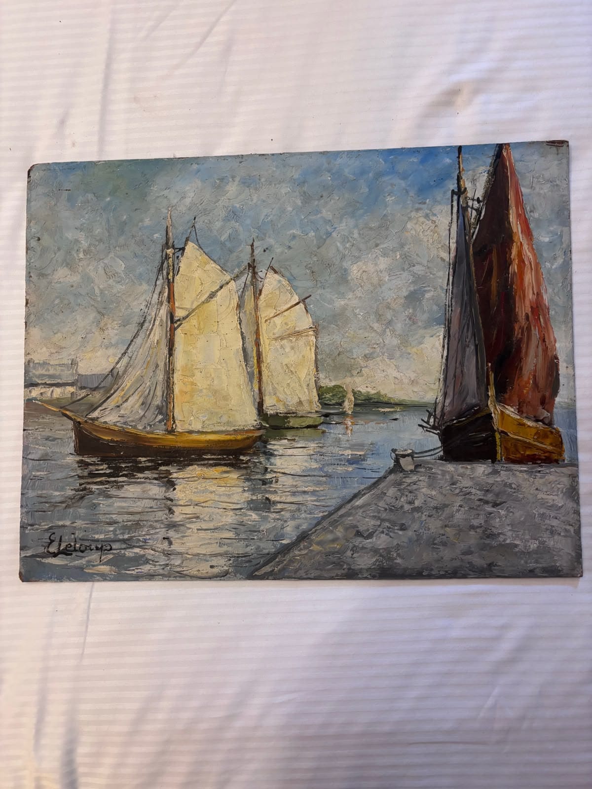 Brocante Gramon - Vintage French Oil Painting on Board