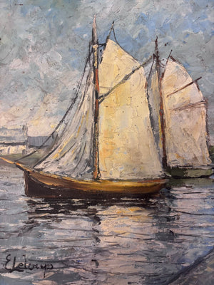 Brocante Gramon - Vintage French Oil Painting on Board