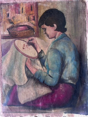 Brocante Gramon - Vintage Italian Oil Painting