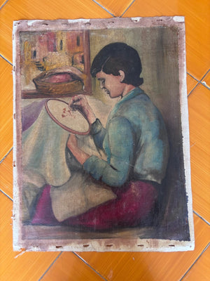 Brocante Gramon - Vintage Italian Oil Painting
