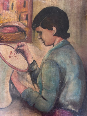 Brocante Gramon - Vintage Italian Oil Painting