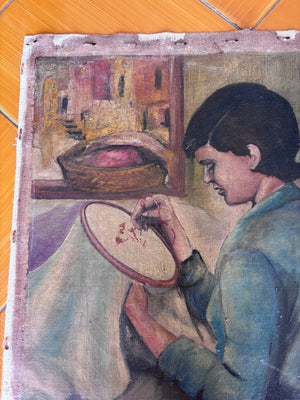 Brocante Gramon - Vintage Italian Oil Painting