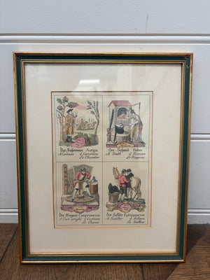 Brocante Gramon - Vintage French Occupations Prints Carman, Smith, Cartwright and Saddler