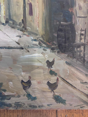 Brocante Gramon - Vintage oil painting on board