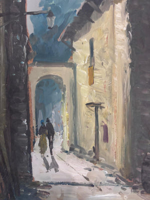 Brocante Gramon - Vintage oil painting on board