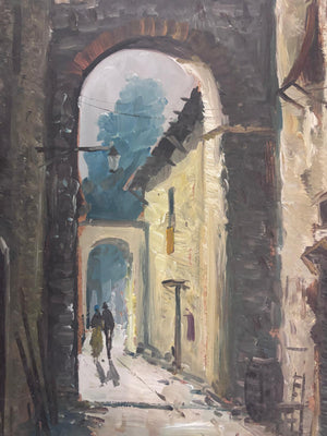 Brocante Gramon - Vintage oil painting on board