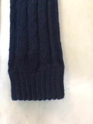 Brocante Gramon - SCA 4-ply cable knit cashmere wristwarmers
