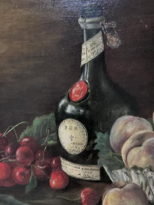 Brocante Gramon - Vintage French DOM still-life painting on canvas