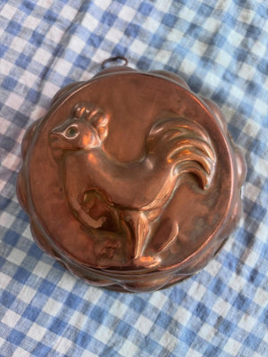 Brocante Gramon - Vintage French rooster copper mold