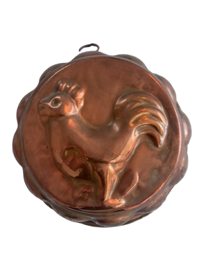 Brocante Gramon - Vintage French rooster copper mold