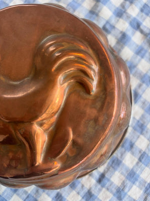Brocante Gramon - Vintage French rooster copper mold