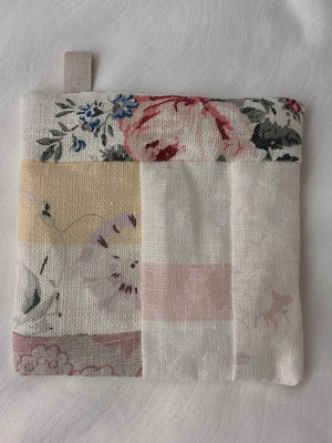 Brocante Gramon - Cabbages & Roses fabric coasters