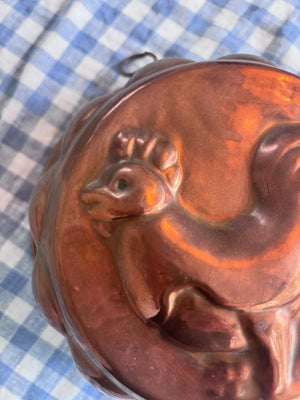 Brocante Gramon - Vintage French rooster copper mold